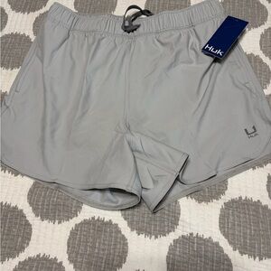 Huk Men's Light Gray Athletic Shorts